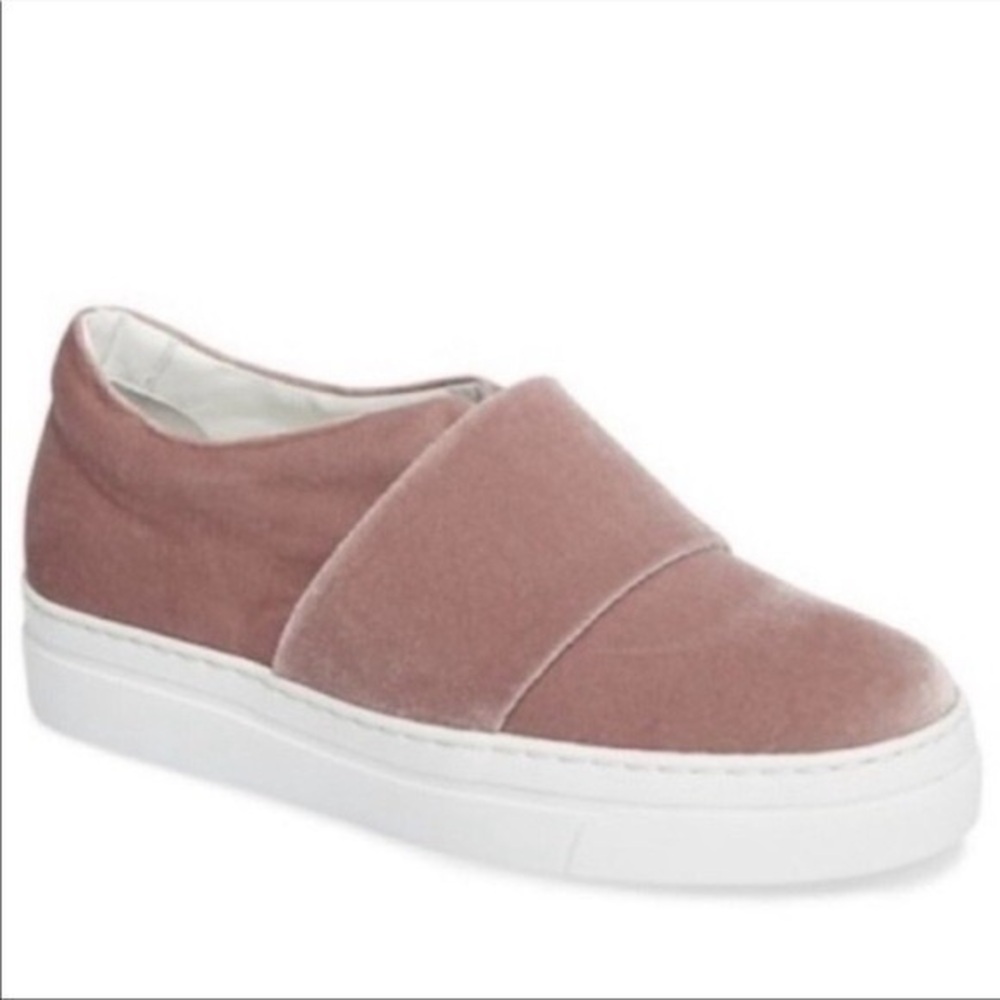 Lewit Shoes Lewit Arlo Pink Velvet Slip-On Platform Sneaker Size 39 40 9 9.5